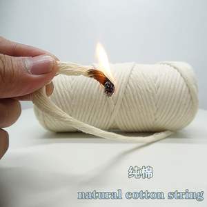 Vente en gros d'usine de <span class=keywords><strong>cordon</strong></span> de décoration DIY 3mm simple brin corde coton macramé - Product Image 3
