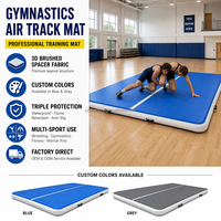 Tapis de gymnastique gonflable personnalisé pour la lutte, les arts martiaux, le fitness, la gymnastique, l'école, antidérapant