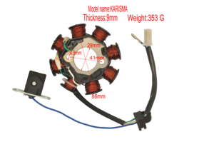 Motocicleta 125cc motor Underbone accesorios 100% cobre volante Magneto bobina de encendido alambre para Honda <span class=keywords><strong>KARISMA</strong></span> - Product Image 2