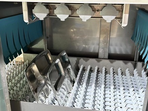 Lave-vaisselle commercial à double cylindre avec système de rinçage intelligent à deux étapes, lave-vaisselle plat à double cylindre - Product Image 6
