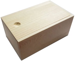 Wooden Unfinished Storage Box with Slide Top Wooden Boxes In Bulk Wooden Gift Box Design