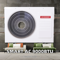 Pompe à chaleur mobile extérieure LOCKHOOT CE approuvée, mini-split intelligent, 220V, R410A, électrique, 2-3 CV, pour hôtels, usage domestique, A++