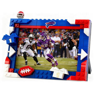 Set de Construcción de Marco de Fotos de Fútbol Americano de la NFL, Compatible con Exhibición, Regalo para Fanáticos - Product Image 1