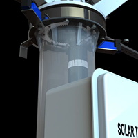 Wasserdichter Zweiachsen-Sonnentracker mit Lichtsensor, Getriebemotor, Linearantrieb, Automatische Sonnenverfolgung, Solar-Tracking-Halterung für 2 PV-Module