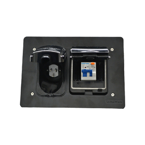 Australia 15A Black Power Inlet for <strong>Caravans</strong> IP66 Electrical <strong>Plug</strong> with One RCBO - Product Image 3