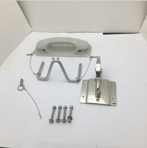 MagiDeal-Conjunto de DAST rápido de acero inoxidable con almohadilla y mango de montaje de liberación rápida, accesorios para barcos, hardware marino - Product Image 1