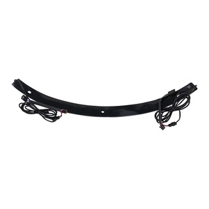 2014-2025 for <strong>Harley</strong> Touring Black Front LED Windshield Trim Lights with White DRL &amp; Amber Turn Signals Motorcycle Lighting - Product Image 5