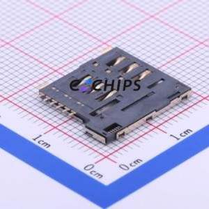 SIM-002-P6 SIM Card Connector SMD Connector Self-Return Type Micro SIM Card Card Holder 1.35mm - Product Image 2