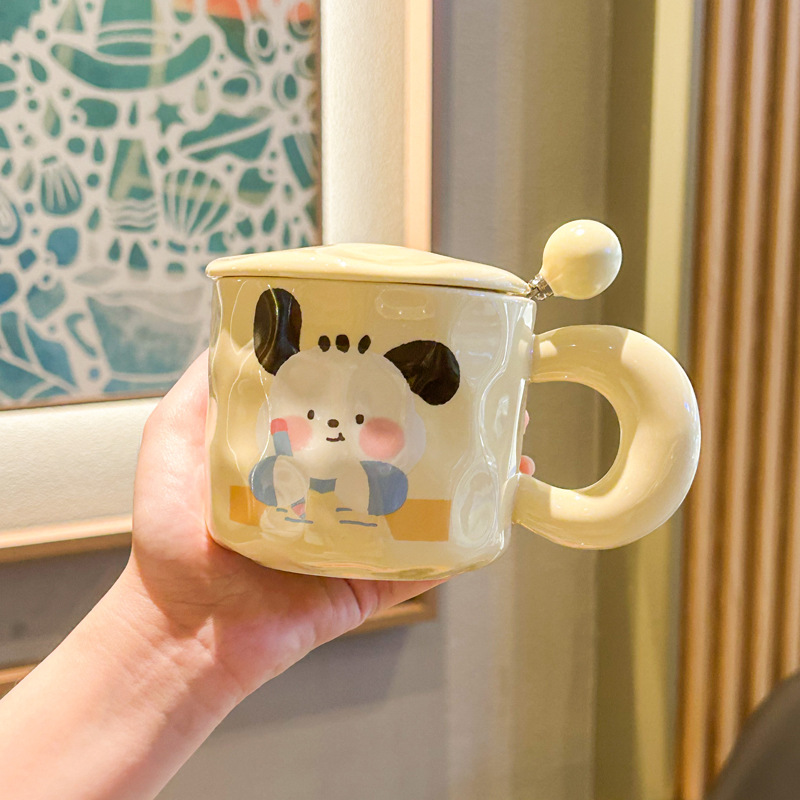 Cane carino (tazza + coperchio + cucchiaio a sfera)