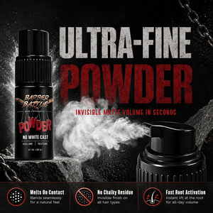 Fornitore per Barbieri con oltre 20 anni di esperienza, Polvere per lo Styling dei Capelli BARBERBATTLE, Effetto Opaco e Volumizzante con Pompa, Facile da Usare - Product Image 5