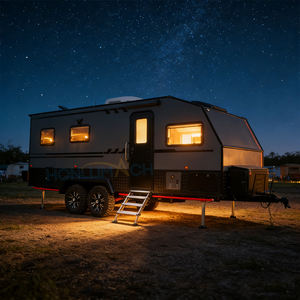 Remolque de Campamento Todoterreno de Lujo HONLU con Interior Personalizado, Panel Solar, Caravana <span class=keywords><strong>para</strong></span> Uso en las <span class=keywords><strong>Cuatro</strong></span> Estaciones - Product Image 4