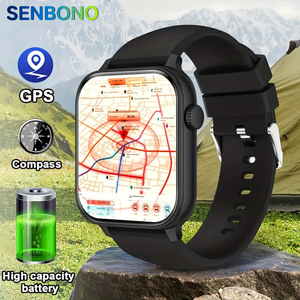 SENBONO TG06 Sport de plein air GPS suivi Smartwatch HD grand écran longue batterie réponse aux appels AI voix hommes femme montre intelligente GPS - Product Image 1