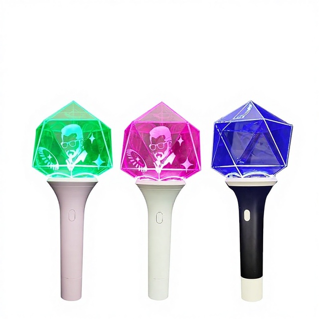 Support Handheld Remote-Controlled Rechargeable Customizable Light-Up Ball Concert Glow Stick Cheering Prop