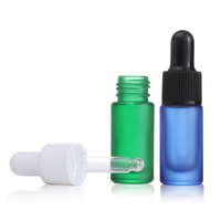 BYPE by PERFUME Mini Flache Zylinder Fläschchen Aus Milchfarbenem Glas Mit Tropfenzähler Für Ätherische Öle 5ml/10ml Luxuriös Leer Nachfüllbar