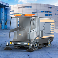 Barredora de Calles U220C, Máquina de Limpieza Automática Industrial para Carreteras y Pisos, en Venta
