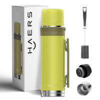 Gobelet isotherme de sport 1l à double paroi en acier inoxydable réutilisable sous vide Flacons d'eau personnalisés