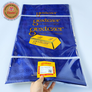 Tissu Rouge Bazin Riche de Qualité Supérieure Brodé pour Vêtements de Fête Quotidiens Hommes et Femmes Indiens <span class=keywords><strong>2021</strong></span> Meilleure Vente Tissu Bazin Riche en Dentelle - Product Image 3