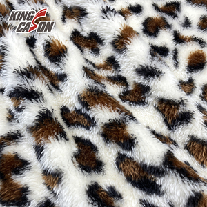 Kingcason Trung Quốc Nhà Máy <span class=keywords><strong>100Polyester</strong></span> Một Bên Bàn Chải Leopard In Bắc Cực <span class=keywords><strong>Sherpa</strong></span> Lông Cừu Vải Cho Trẻ Em Chăn Đồ Ngủ Bộ Đồ Ngủ - Product Image 6