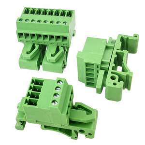 Ensemble de borniers complets mâle-femelle à pas de 3,81 mm - Montage sur <span class=keywords><strong>rail</strong></span> <span class=keywords><strong>DIN</strong></span> 35 mm avec options de connecteurs multiples, fiche sans soudure - Product Image 3