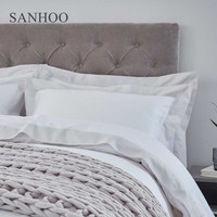 SANHOO nouveaux Designs mode couette 100% coton broderie à la main tissu 400 fil peinture conceptions hôtel drap de lit ensemble