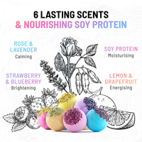 100% ingrédients naturels fabriqués à la main parfum botanique fleurs séchées pétale bombe de bain effervescents ensemble pour la maison relaxante aromathérapie