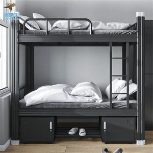 Meubles sur mesure, cadre de lit simple réglable en métal robuste et écologique pour les dortoirs scolaires et du personnel - Product Image 5
