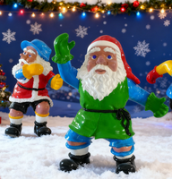 Handbemalte Glasfaser-Weihnachtsskulptur Künstlerische Valentinstag- & Feiertagsdekorationen
