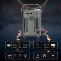 Nouveau projecteur portable intelligent pour téléphone mobile, ultra-clair, Android 11, LED LCD 4K, connectable manuellement, pour cinéma maison