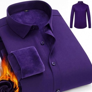 Maglia Termica da <span class=keywords><strong>Uomo</strong></span> Foderata in Pile Ispessita a Maniche Lunghe per l'Inverno Abbigliamento Maschile Vendita all'Ingrosso e Distribuzione DF - Product Image 2