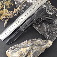 Couteau de chasse pliant en forme de pistolet, épaisseur de lame de 3 mm, produit le plus vendu, possibilité de prendre des échantillons