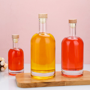 Bouteille de <span class=keywords><strong>vodka</strong></span> en verre transparent de 500 ml et 1 L, bouteille en verre scellée pour les spiritueux, le vin de fruits et les liqueurs - Product Image 2