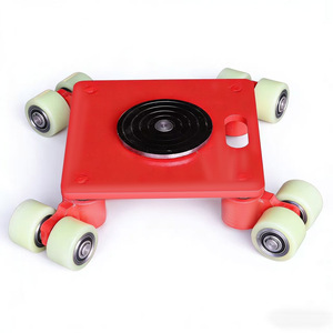 Alat Pemindah Beban Beroda Karet Anti-Selip Konstruksi Baja <span class=keywords><strong>Roller</strong></span> Skate 6T Alat Pemindah Berat - Product Image 6