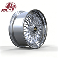 Nuevas llantas forjadas de 2 piezas de 18"-26" con diseño retro de malla multirradio y borde pulido, llantas de aleación personalizadas para coches de pasajeros Audi, BMW, Toyota, Benz