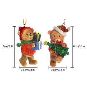 เครื่องประดับครอบครัวตุ๊กตาหมีเครื่องประดับต้นคริสต์มาสของขวัญคริสต์มาสยังไม่มีความคิดเห็น - Product Image 4
