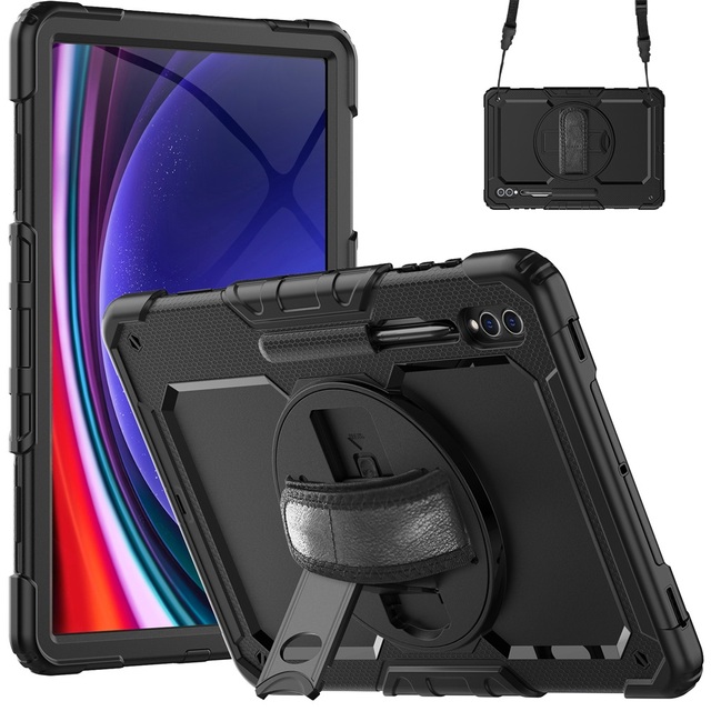 360 Degree Rotating Protective Shockproof Tablet case for Samsung galaxy Tab S10 Ultra 2024 S9 Ultra 14.6inch Tablet Cover case