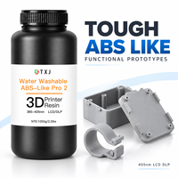 Resin yang Dapat Dicuci dengan Air, Seperti ABS yang Kuat, Fotopolimer UV 405nm untuk Printer 3D Elegoo Mars Phrozen Anycubic Photon LCD DLP.