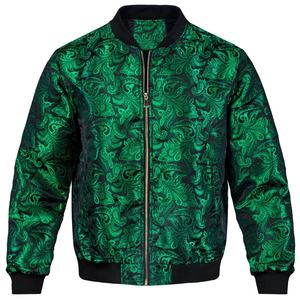Hommes taille <span class=keywords><strong>cassée</strong></span> liquidation automne hiver veste automne coupe-vent coupe-vent à manches longues manteau décontracté Paisley Bomber veste - Product Image 4