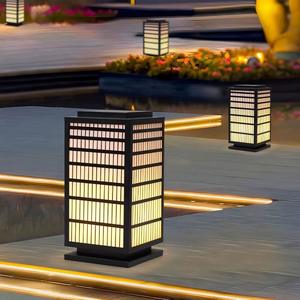 IP65 lampu taman LED luar ruangan tahan air lampu surya jalur bertenaga surya dan lampu tonggak rumput untuk jalur taman - Product Image 3