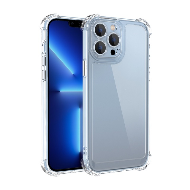 Phone  Case Shockproof  Accessories for iPhone 13 Pro Transparent Hard PC Back Cover for 13 Mini Plus Pro Max
