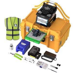 Soudeuse par fusion de fibres JILONG 300T alimentée par batterie, alignement sur le cœur, avec électrodes de rechange - Product Image 1