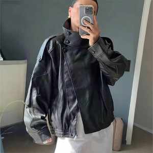 Vêtements pour femmes élégants de style europé<span class=keywords><strong>en</strong></span> et américain, nouvelle mode d'automne, vente <span class=keywords><strong>en</strong></span> gros, <span class=keywords><strong>veste</strong></span> <span class=keywords><strong>en</strong></span> <span class=keywords><strong>simili</strong></span> <span class=keywords><strong>cuir</strong></span> 3D - Product Image 3