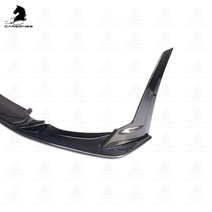 LT stile fibra di carbonio labbro anteriore 3 pezzi Aero Upgrade Tuning Body Kit per BMW F80 M3 F82 F83 M4 2014-2019 - Product Image 5