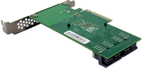 Adaptador interno con cable Fervit PCIe X8 PEX8724 de 4 puertos SFF8643