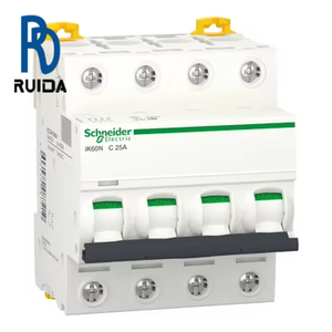 สำหรับ A9K24425ไฟฟ้าของ Schneider เบรกเกอร์วงจรไฟฟ้าขนาดเล็กชุด IK60N 4P 25A C โค้ง - Product Image 1