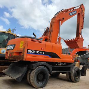 Maquinaria Hidráulica para Movimiento de Tierras, Modelo 2018, 21 Toneladas, Excavadora de Ruedas Usada Doosan DH210W-7 Original, Motor y Caja de Cambios Coreanos - Product Image 2