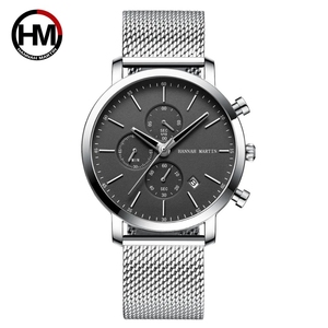 Reloj de Pulsera Hannah Martin 109 para Hombre, Reloj de Lujo, Multifunción, Esfera Pequeña, Malla, Estilo Ejecutivo, Resistente al Agua, Reloj Masculino - Product Image 6