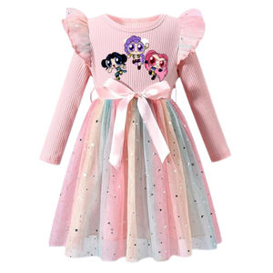Disfraces de K-<span class=keywords><strong>Pop</strong></span> Demon Hunters en Oferta, Mira, Rumi, Zoy, Ropa de Dibujos Animados, Vestido de Princesa Estampado para Actuaciones - Product Image 1