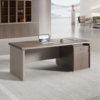 Bureau de patron de luxe Mobilier de bureau moderne haut de gamme Conception simple de panneaux en bois pour bureau à domicile ou hôtel Caractéristique modulaire