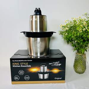 6L небольшая бытовая электрическая машина для приготовления фуфу многофункциональная Мясорубка с миской из нержавеющей стали - Product Image 3