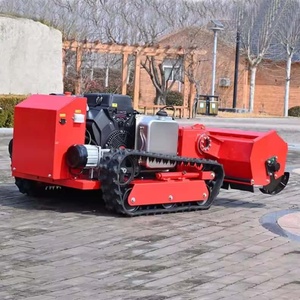 Industrial Grade Crawlered Remote Control Petrol Zero Turn Lawn Mower with 18KW Motor and 800m Remote Range - Product Image 3